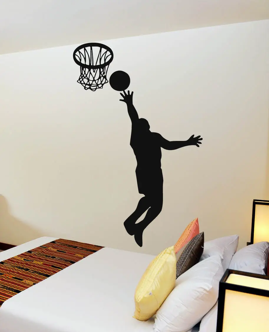 

Basketball Player Sticker Decal Sports Posters Home Decoration Vinyl Wall Decals Decor Mural Shoot Wall Car Decal