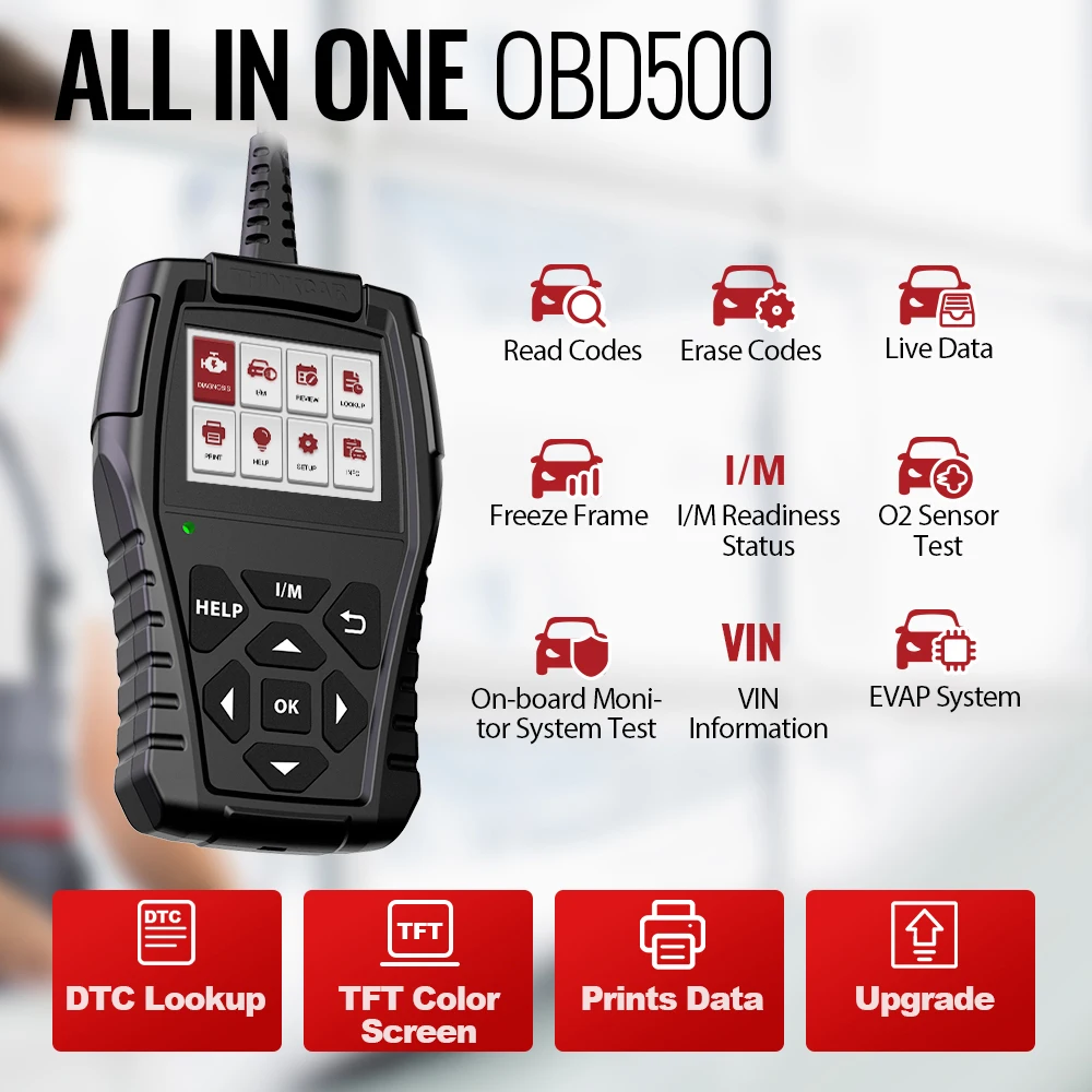 Автомобильный диагностический сканер THINKCAR THINKOBD 500 OBD2 pk elm327 считыватель кодов OBD 2