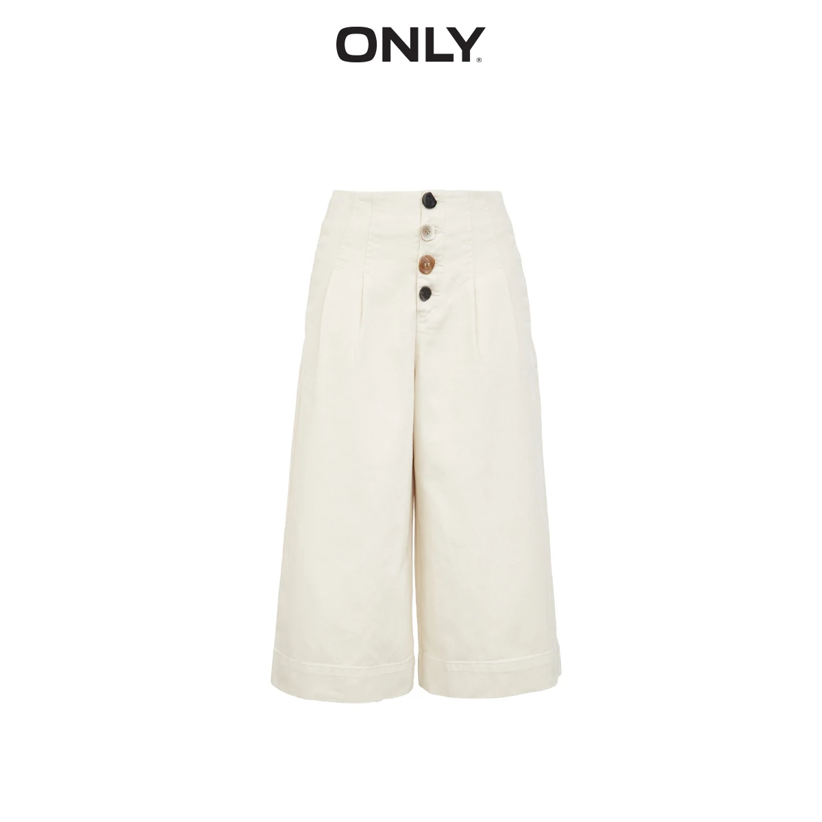 Джинсы-капри с высокой посадкой и широкими штанинами | Женская одежда