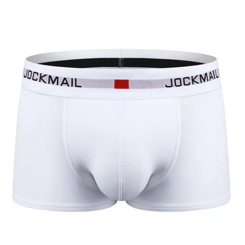 Мужские трусы боксеры Jockmail хлопковые шорты сексуальное нижнее белье для