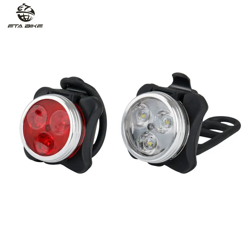 

ETA BIKE Bicycle Tail Light Two Color USB Charging Flashlight Safety Warning Signal Accessories 4Modes