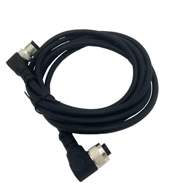 M12 кабель для подключения датчика двойная головка Водонепроницаемая линия