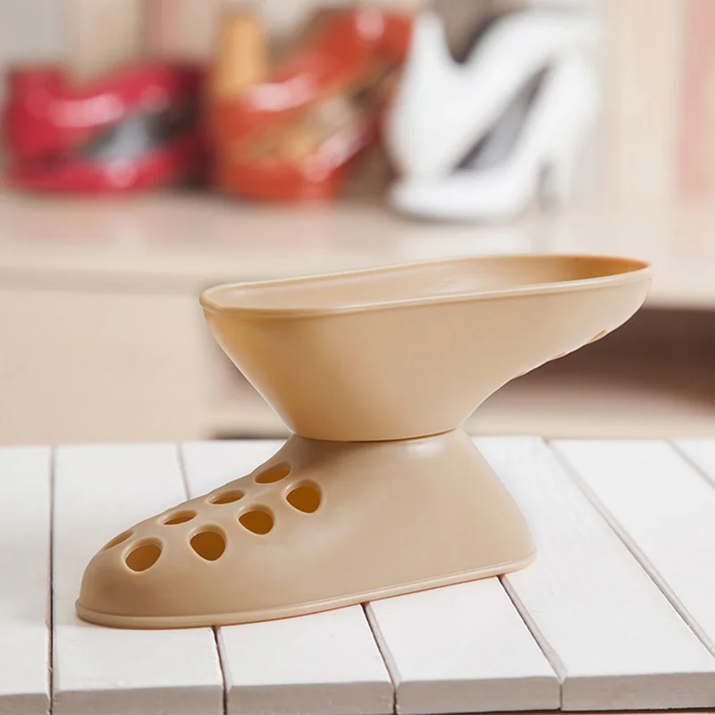 Вешалка для обуви отделки шкафа стеллаж хранения двухуровневый Штабелируемый 3D