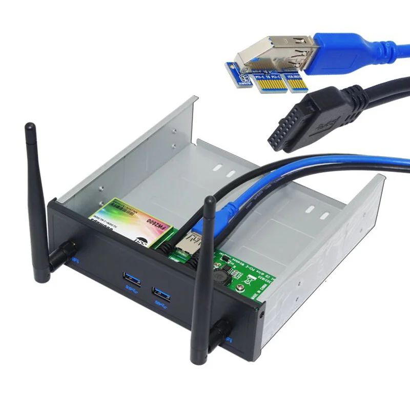 Новая беспроводная сетевая карта фронтальная антенна USB PCI E 1x на 2 порта 3 0 5 25
