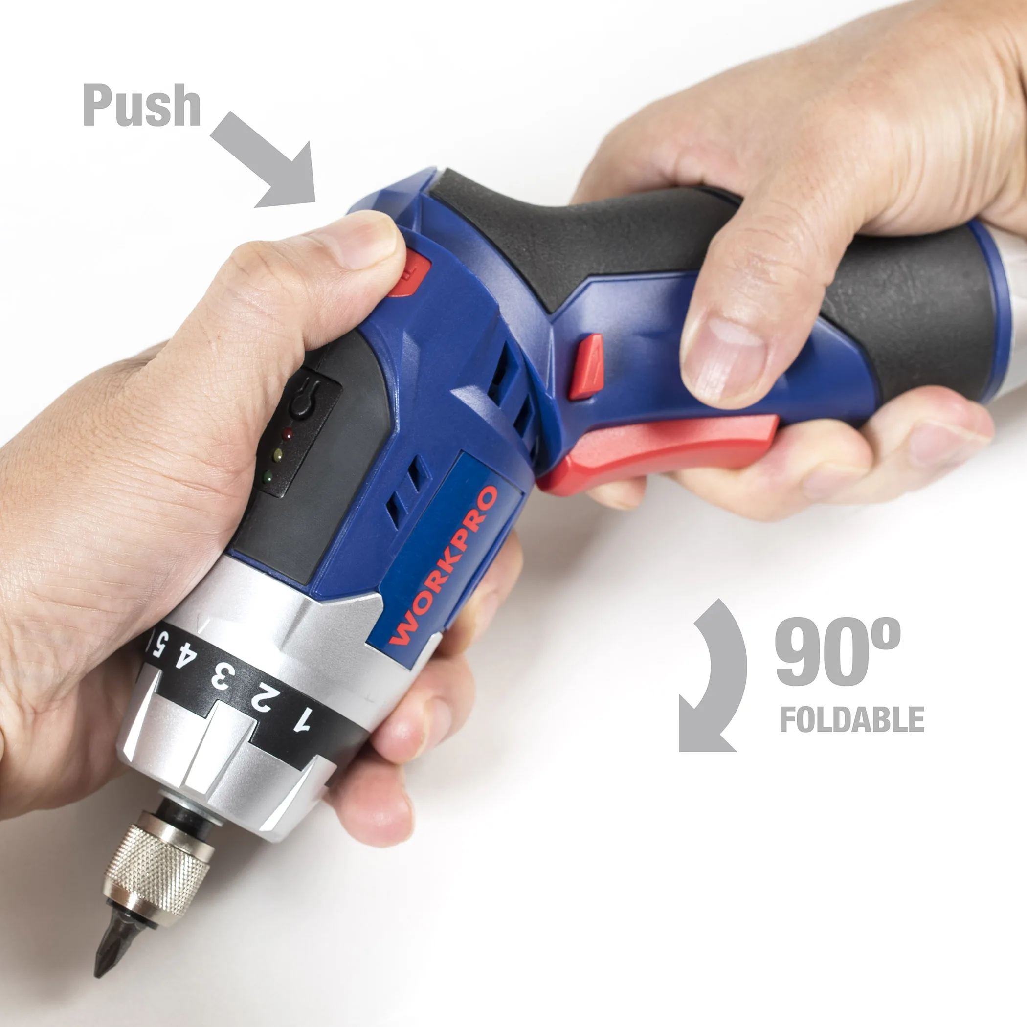 Шуруповерт WORKPRO Аккумуляторный с зарядкой от USB 3 6 В|Электрические отвертки| |