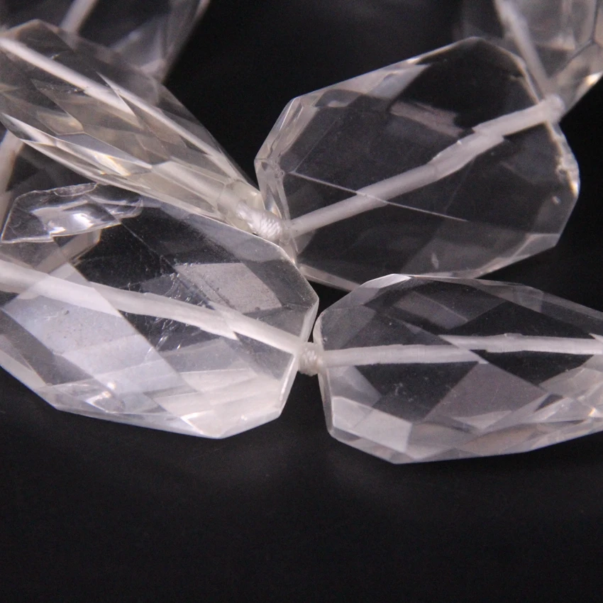 15 5 &quot/прядь натуральный прозрачный Кристалл Витая граненая плита свободные