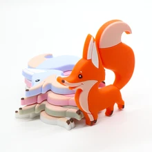 Грызунок Fox Baby силиконовые прорезыватели для зубов Грызун Детские игрушки для прорезывания зубов Детские жевательные соски Подвеска детские товары для зубов Уменьшить боль itymama