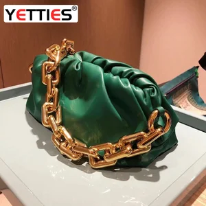 luxury brand women cloud bag gold chain 100 leather soft shoulder bag 2020 spring and summer new fashion all match handbag hot free global shipping