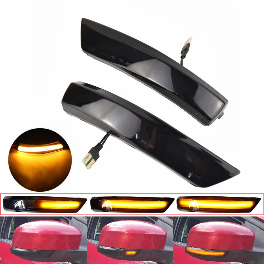 

1Pair For Ford Focus 2 MK2 Focus 3 MK3 3.5 For Mondeo MK4 EU Dynamic Turn Signal Light Side Mirror Indicator Sequential Blinker