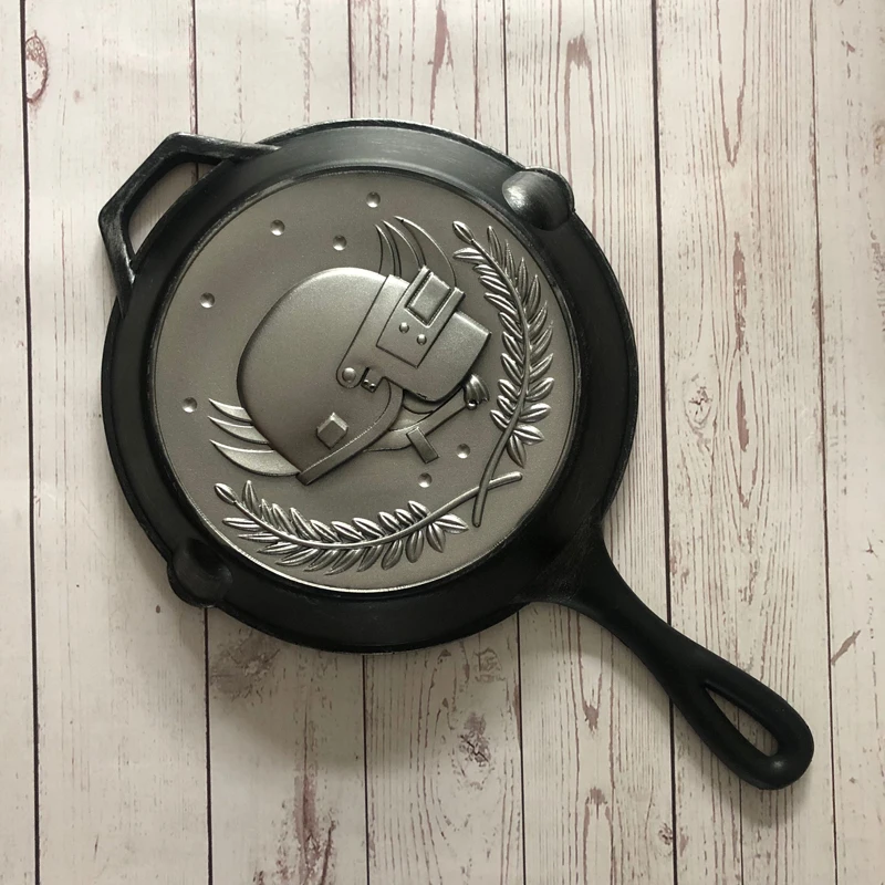Черный 1: 1 PUBG Косплей горшок ПУ реквизит ролевые игры поля битвы вокруг оружия Playerunknown 42 см - Цвет: Черный