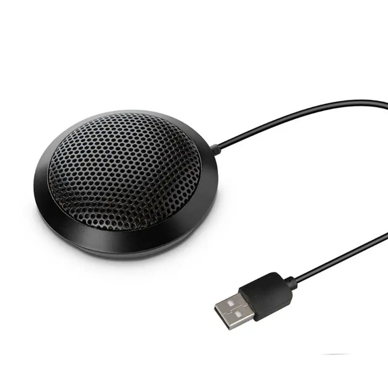 

USB Plug Computer Tabletop Omnidirectional Conference Microphone K1KF