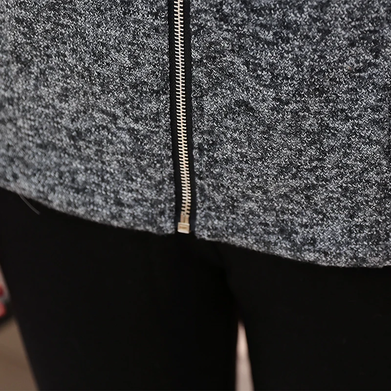 

Middle-aged and Elderly Women's Coat Stand Collar Zipper Plus Size 5XL Casual Spring Autumn Jacket Short Tops Mother Loaded 2020