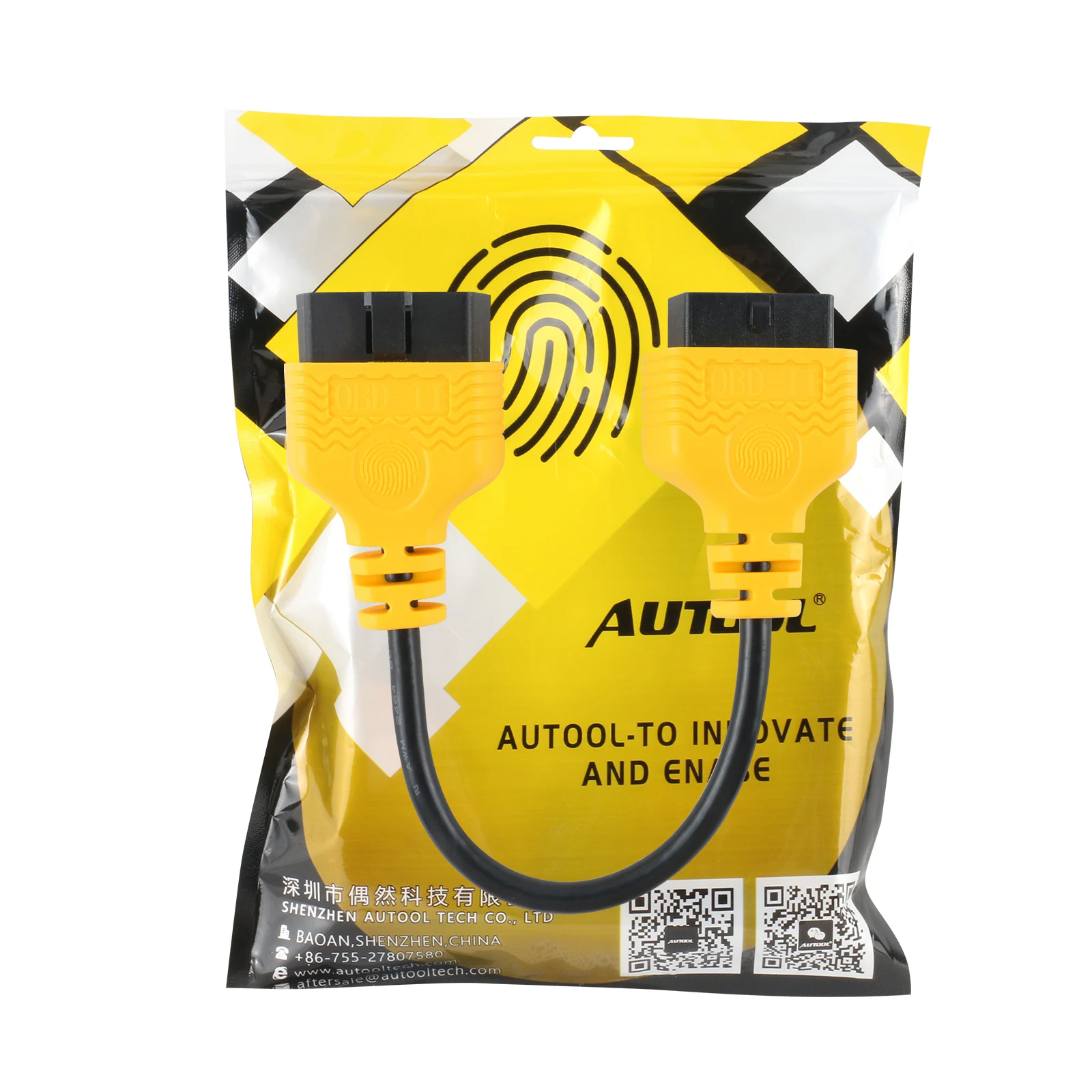 AUTOOL Авто OBD 2 Диагностический Кабель-адаптер автомобильный OBD2 II ELM327 Удлинительный разъем сканер 16Pin Мужской к женскому Удлинительный провод 30 см