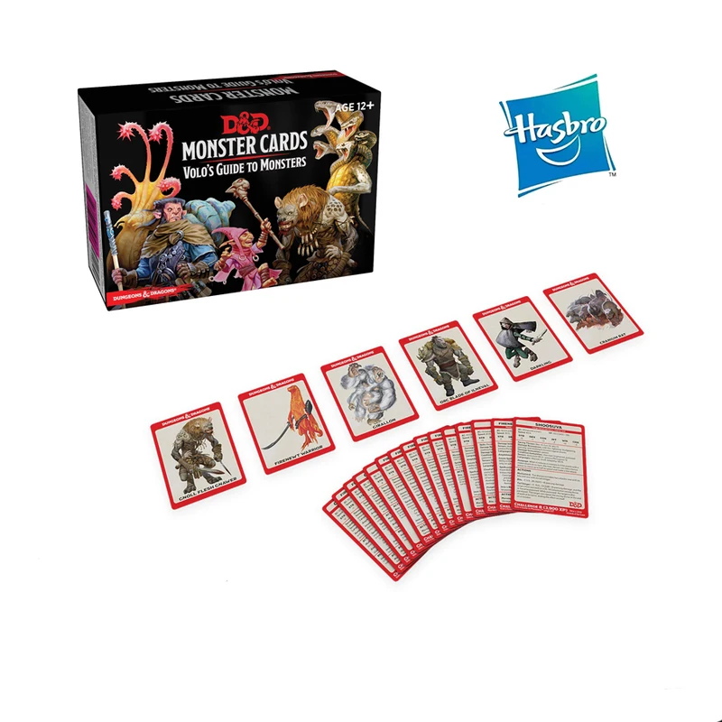 

Hasbro Game Dungeons & Dragons: Spellbook Cards Volo's Guide To Monster Multiplayer Party Board Strategy Game Card Collection