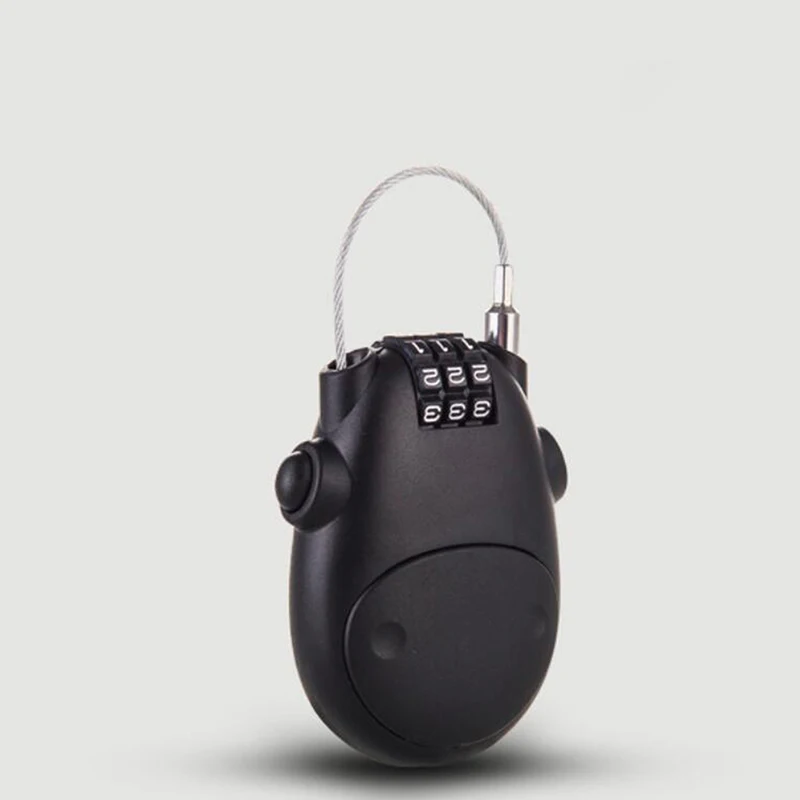 

Universal Motorcycle Helmet Password Lock Telescopic Cable Steel Cable Code Lock Suitcase Car Sled Helmet Password Lock
