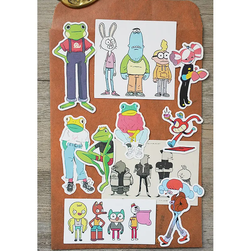 10 наклеек в виде симпатичной лягушки с мультяшным рисунком сделай сам альбом для