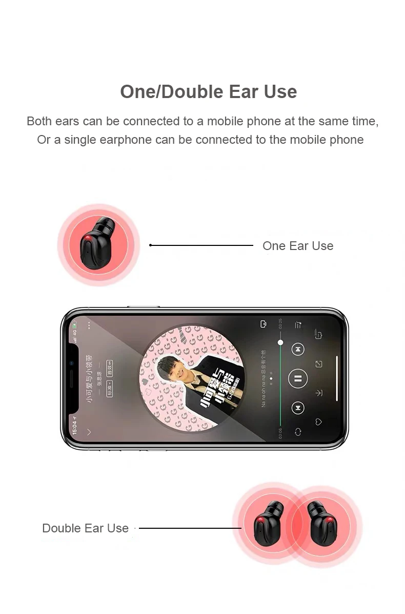 TEBAURRY TWS V5.0 Bluetooth наушники беспроводные наушники мини беспроводные наушники 6D Hi-Fi стереогарнитура с внешним аккумулятором на 3500 мАч