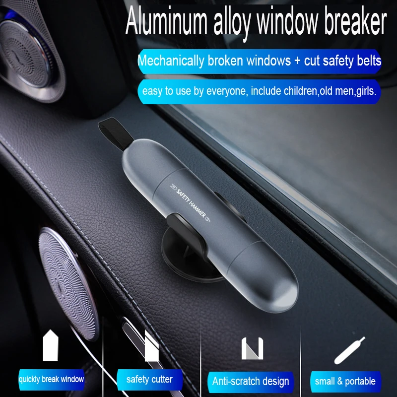 Новый мини Отбойник для стекла автомобиля резак ремня безопасности молоток