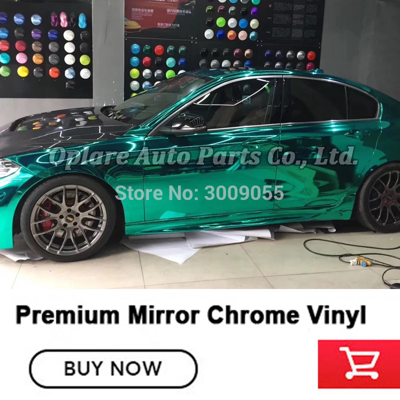 Высококачественная мятно-хромированная виниловая пленка для обертывания