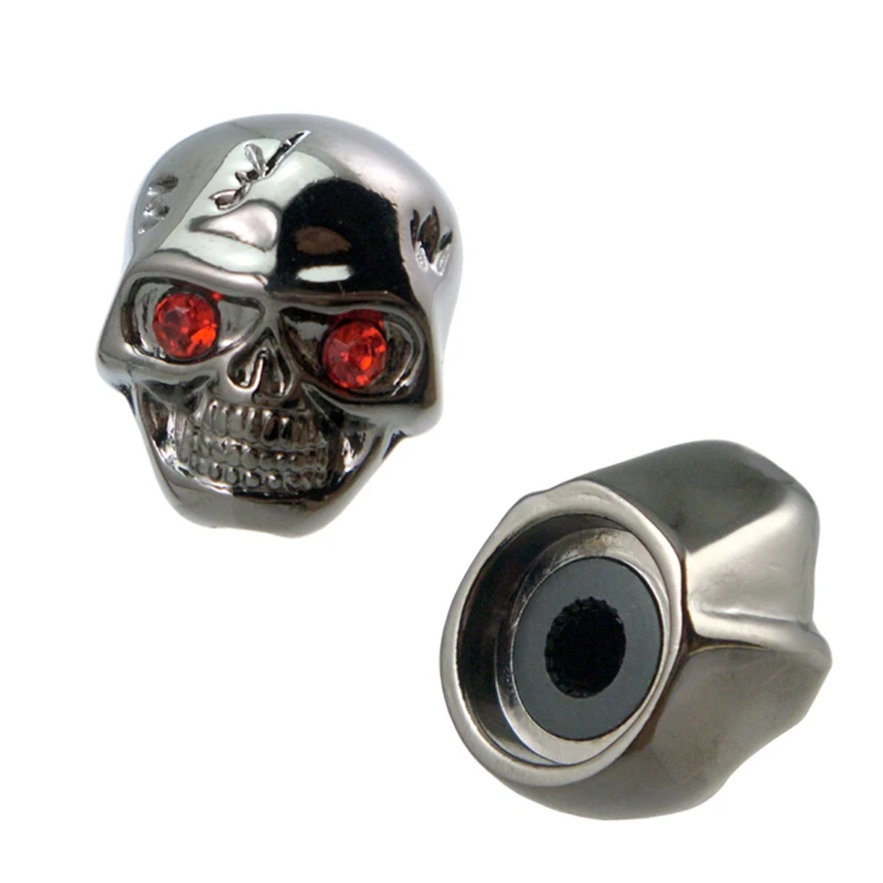 

Pack of 3 Black Electric Guitar Skull Volume Tone Knobs Skull Head Skull Knobs