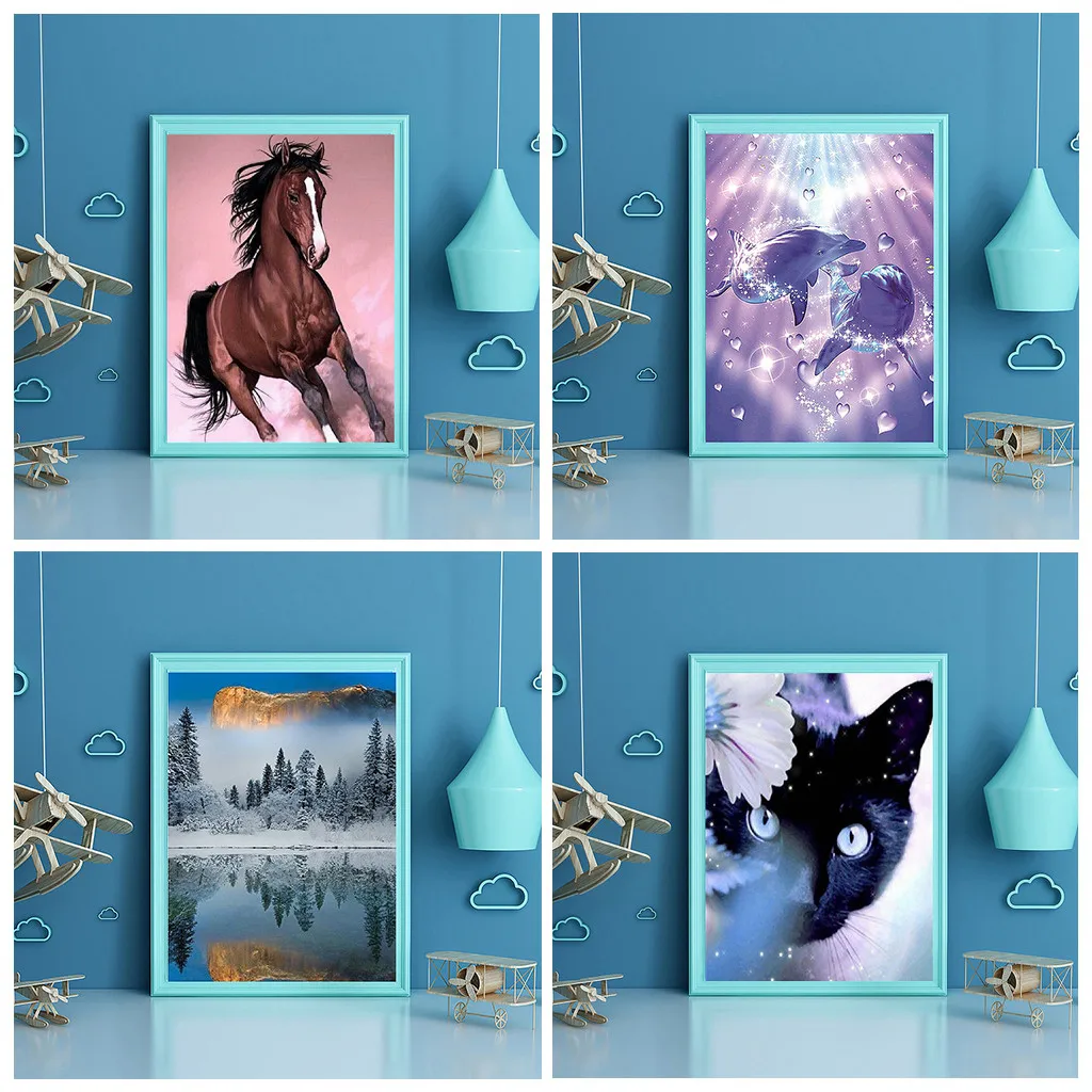 Новинка картина с животными сделай сам алмазная вышивка крестиком 5D 30x40 см