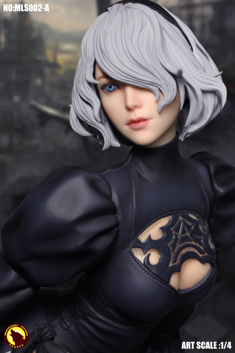 MLS002 1/4 PS4 игровой НИР автоматов 2B YoRHa № 2 Тип статуя фигурку Модель 51 см для любителей подарки