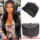 13x4 Прозрачная Кружевная Фронтальная застежка отбеленные узлы для женщин 4x4 T закрывающая часть бразильская реми прямая кружевная Фронтальная застежка