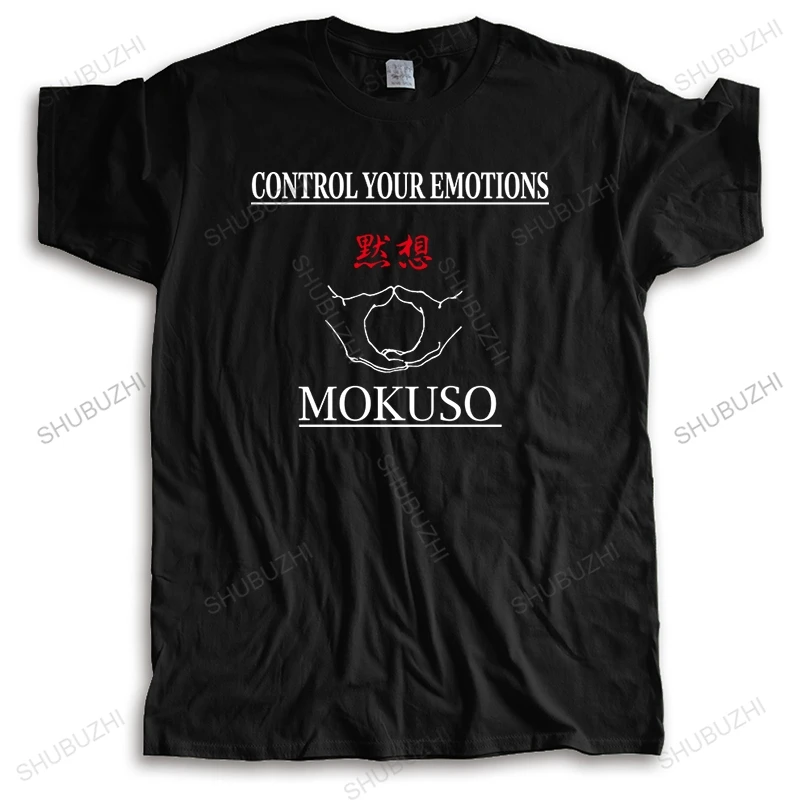 

new arrived T-shirt men O-neck hot sale CONTROL YOUR EMOTIONS MOKUSOAEA Man Brand T-shirt Bigger size cotton tshirt for boys