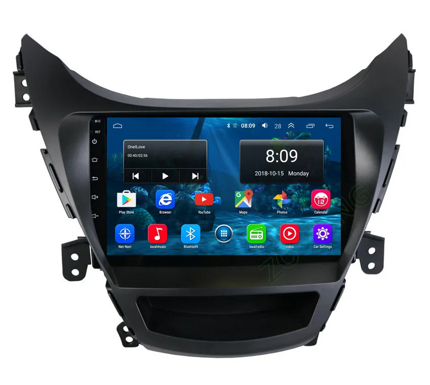 DSP 36EQ 2.5D Android9.0 Автомобильный мультимедийный dvd-плеер для hyundai Elantra Avante I35 2012 2013 Авторадио автомобильный gps навигатор стерео