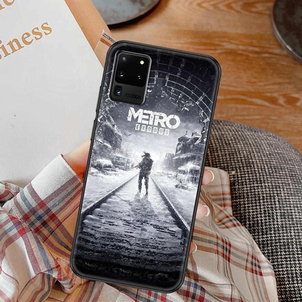 Чехол для телефона Game Metro 2033 Samsung Galaxy Note 4 8 9 10 20 S8 S9 S10 S10E S20 Plus UITRA Ultra black 3D funda pretty