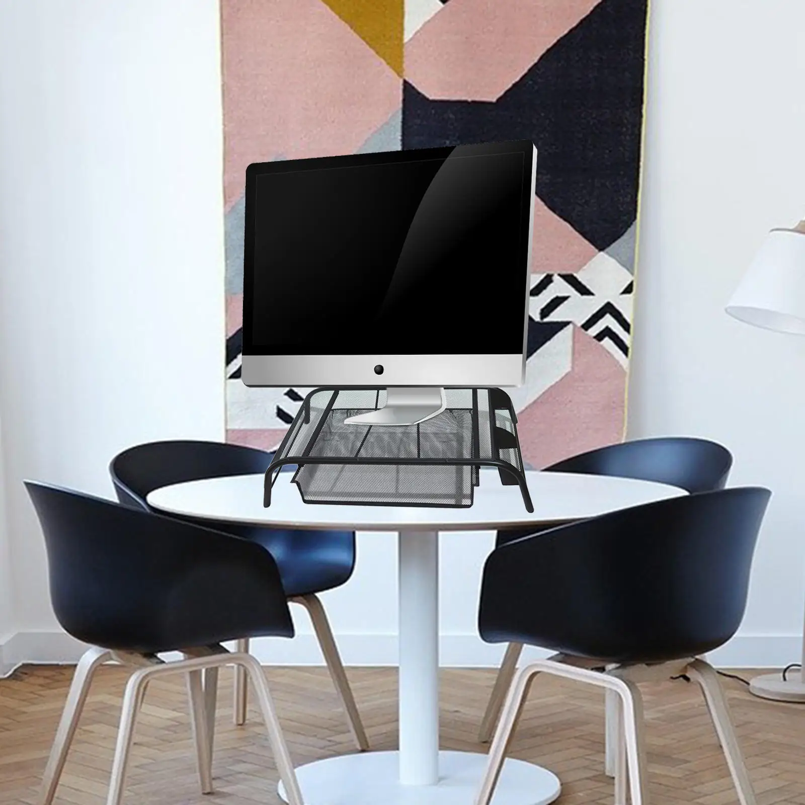 Подставка для монитора с ящиком легкая стильная металлическая сетка Настольный