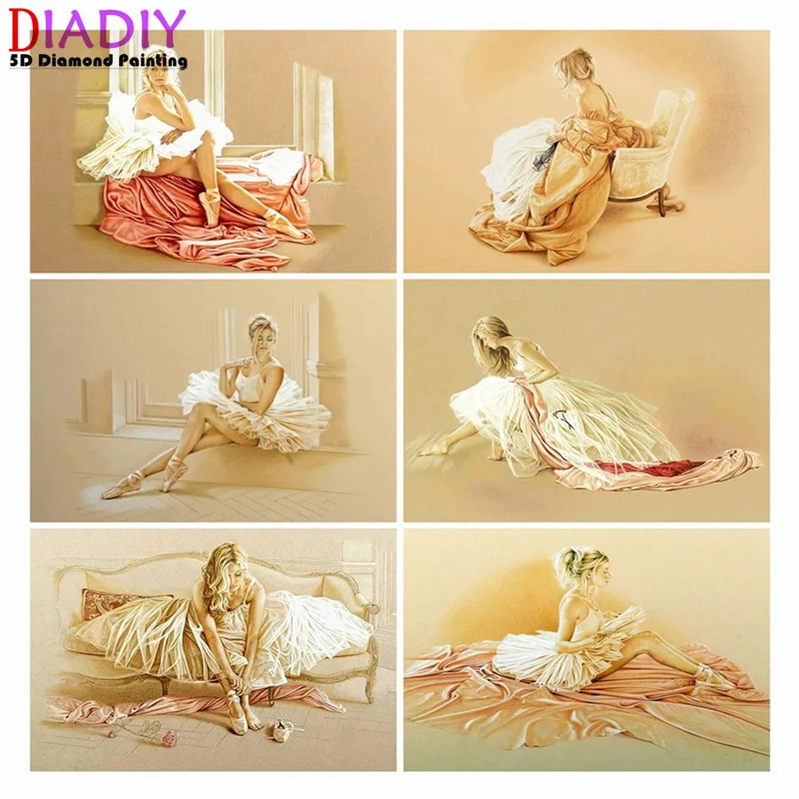 

Алмазная вышивка, полная квадратная Женская мозаика, картина, мозаика, вышивка крестиком, домашний декор