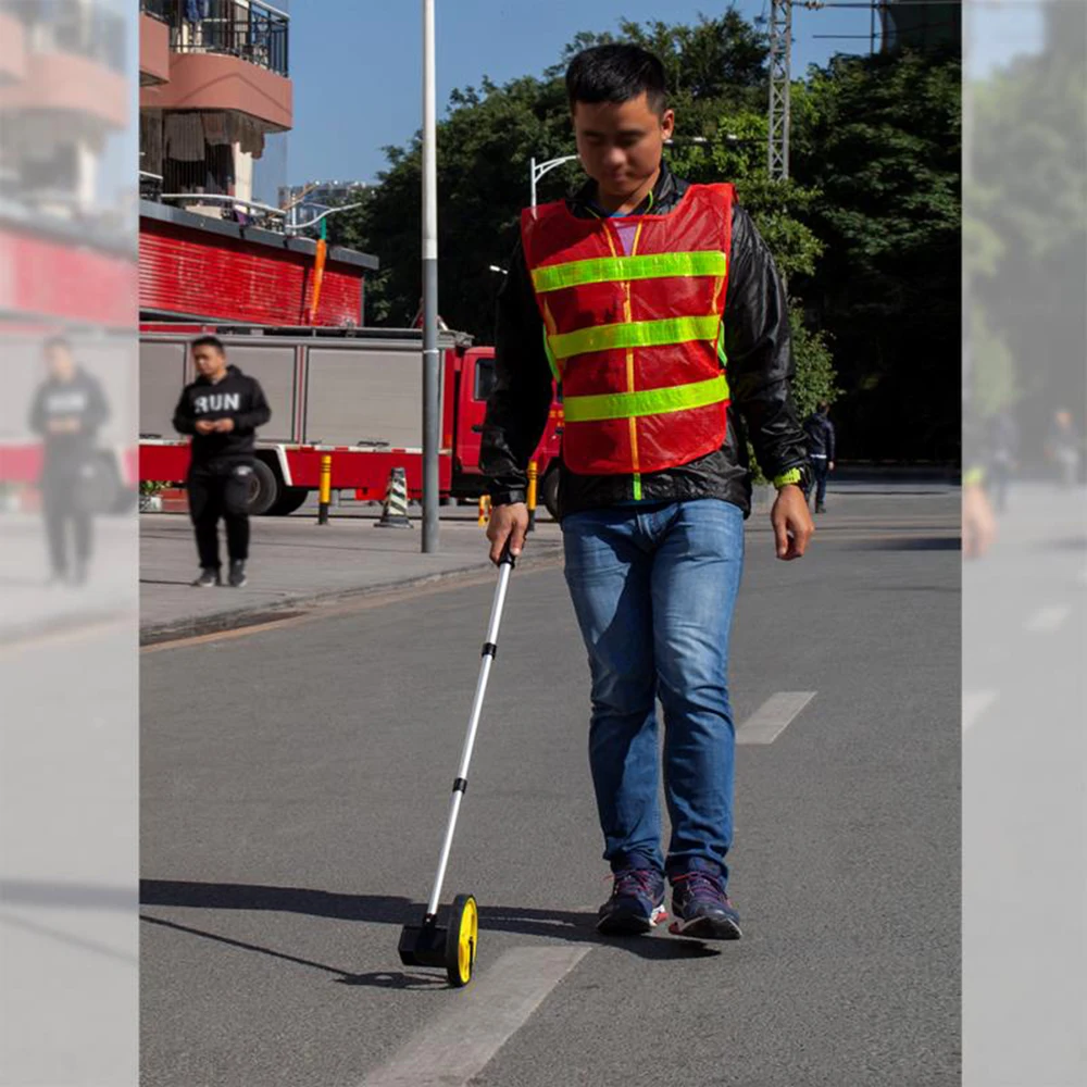 Складное колесо дальномер 0 9999 м раздвижное измерительное колесо|Лазерные