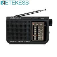 retekess v117 analog am fm radio transistor shortwave radio powered by aa battery with large knobs ideal for indoor and senior
