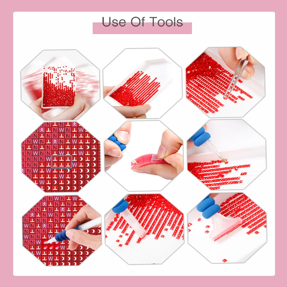 

AZQSD 5D Diamond Painting Farm Full Drill Square Decor For Home Needlework Diamond Embroidery Landscape Mosaic Handmade Craft