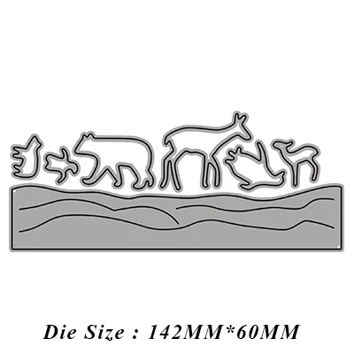 

YJMBB New Cute Penguin And Polar Bear Metal Cutting Mould Scrapbook Album Paper DIY Card Craft Embossing Die Cutting