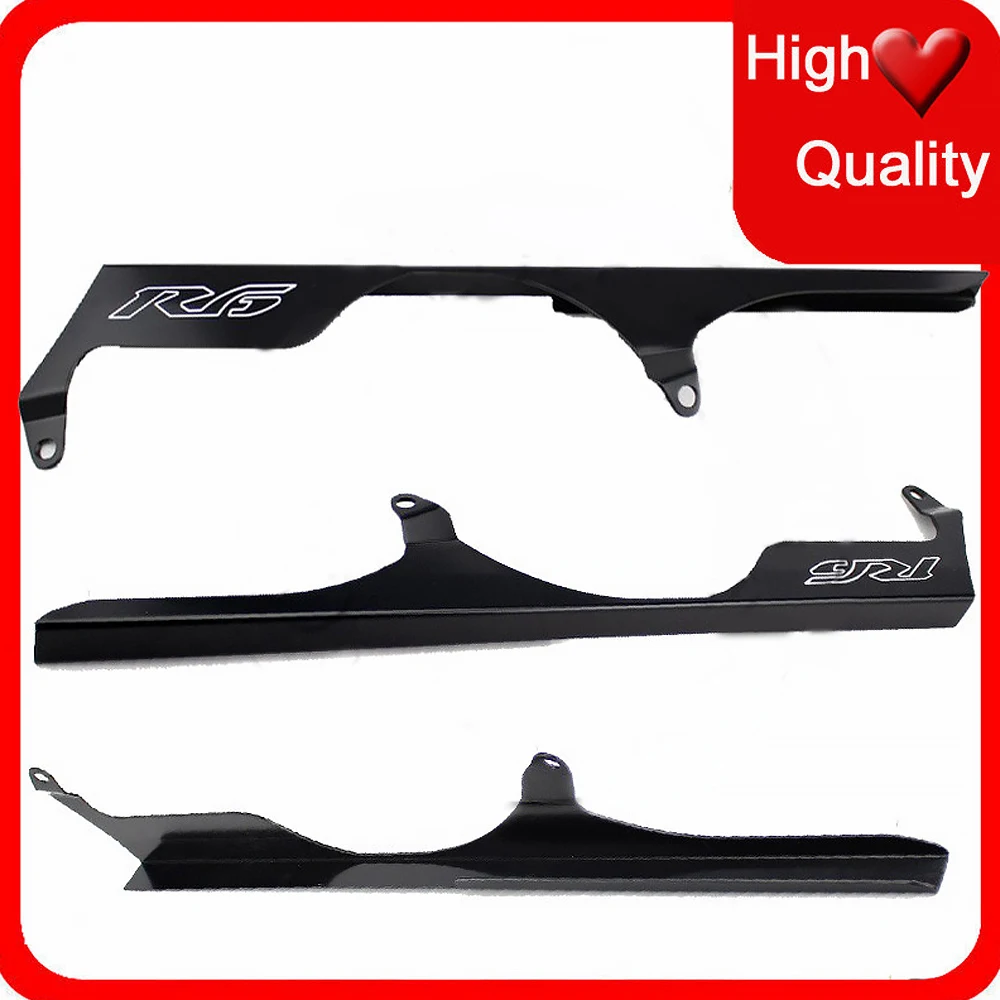 Мотоциклетная черная защита цепи подходит для Yamaha YZF R6S 2003 2004 2005 2006 2007 2008 2009 2010 YZFR6S