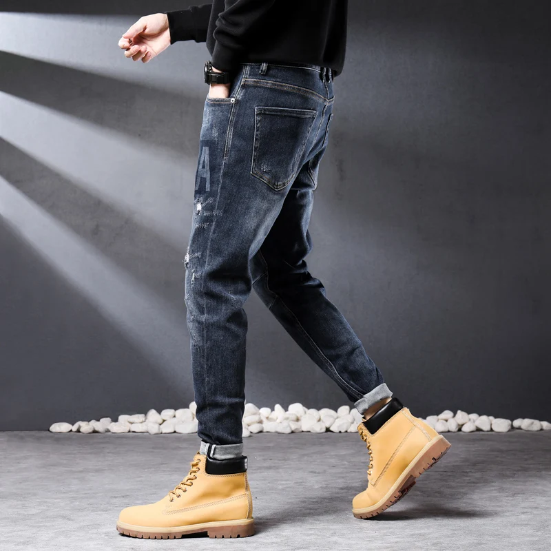 Man Jeans Men's Jeans Mens Pants Korean Jeans Pantalon Jeans Homme Denim Pants Denim Jeans Trousers casual Men Elastic Comfort