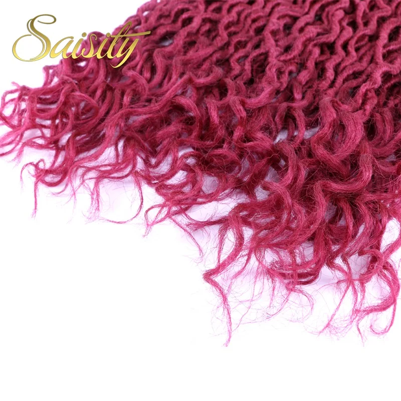 Saisity в богемном стиле искусственные локоны в стиле Crochet, косички, волосы в косичках оптом крючком синтетические накладные волосы волос эффектом деграде(переход от темного к косы