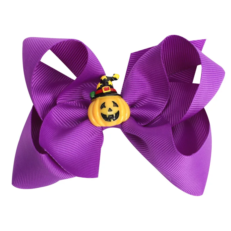 

Halloween Baby Girl Hair Ring Rubber Band Hairpin Bow Pumpkin Skull Hair Clips Colorful Barrettes Bebes Accesorios Kids Headwear