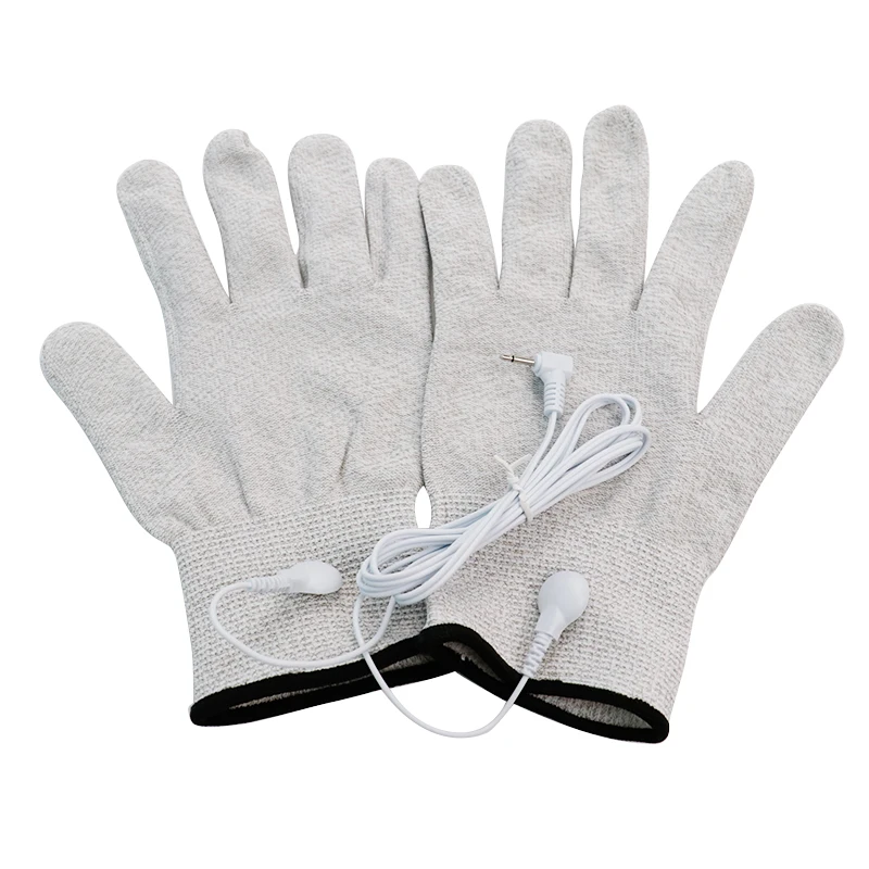 1 пара дышащая электропроводность Электротерапия электрод массажные перчатки