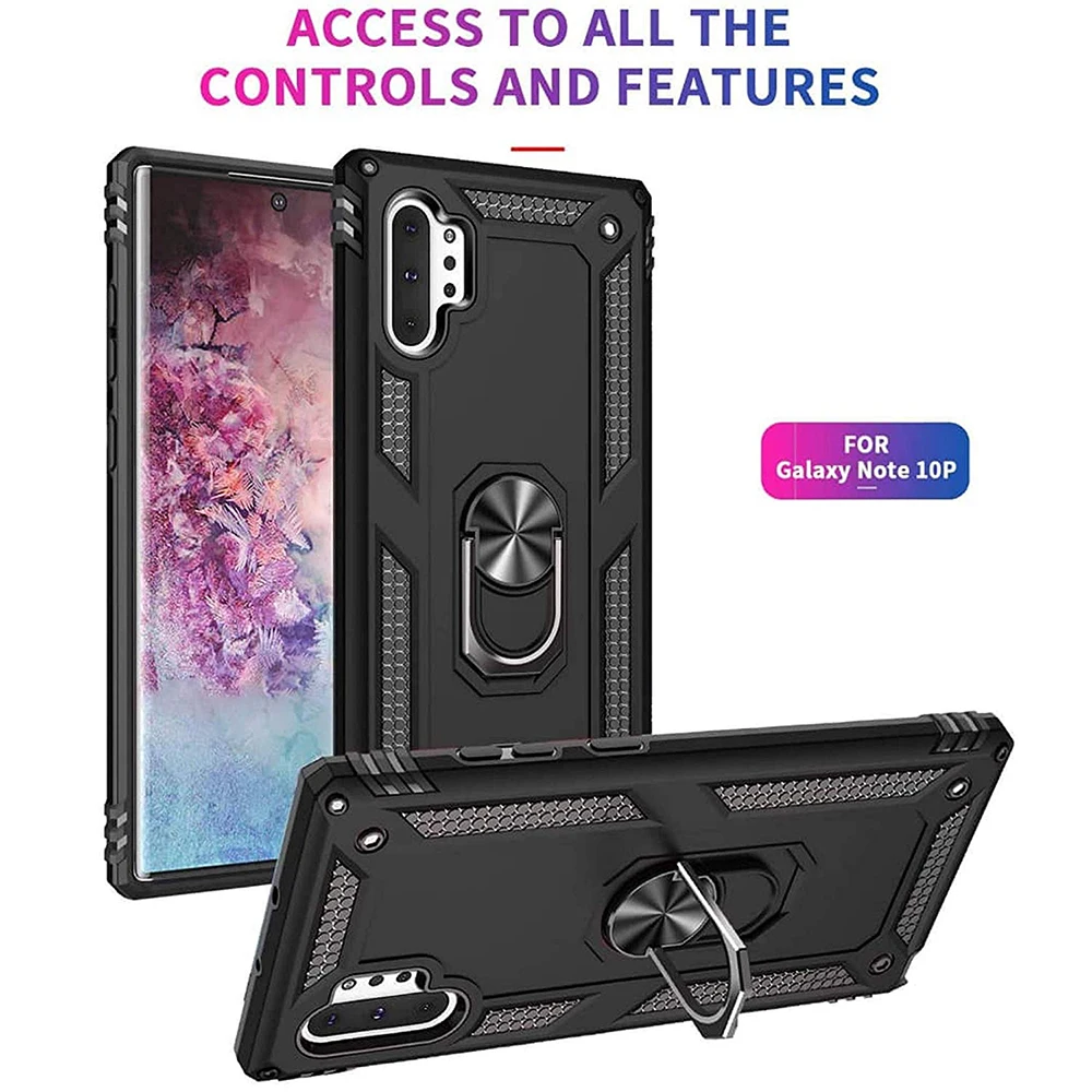 Чехол для samsung Galaxy Note 10 S10 S9 S8 Plus S10E 9 8 S8Plus кольцо Броня подставка противоударный