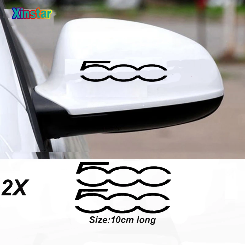 Автомобильная наклейка на зеркало заднего вида 2 шт./лот для fiat 500 500x 500l panda Punto TIPO