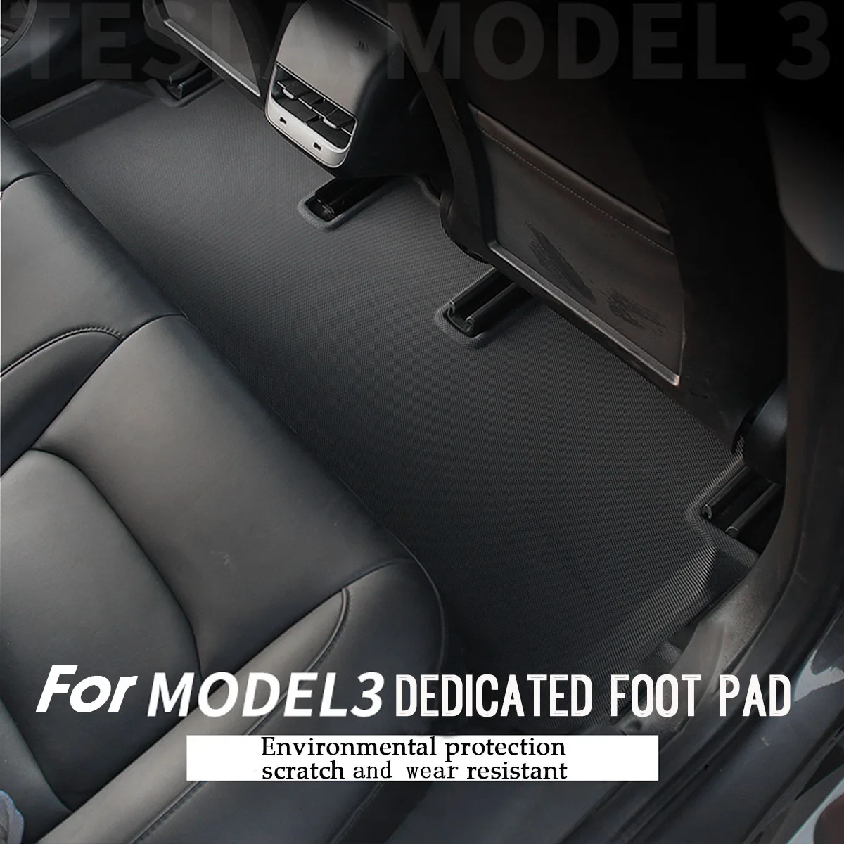 

LHD Full Surrounded Special Foot Pad Floor Mats Cover Waterproof Non-slip TPE XPE Modified For Tesla Model 3