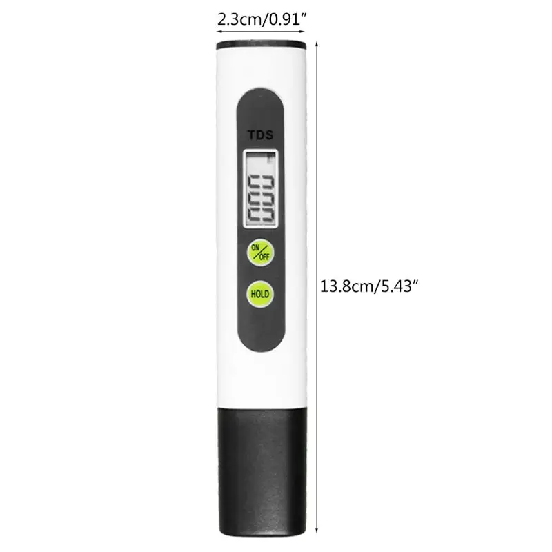 

Drop Ship. Two Buttons TDS Meter Measuring Water Quality Purity Portable Automatic Detection Pen Filtered Test