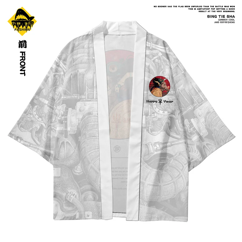 Мужское японское кимоно Оби юката кардиган мужское традиционное жакет и брюки