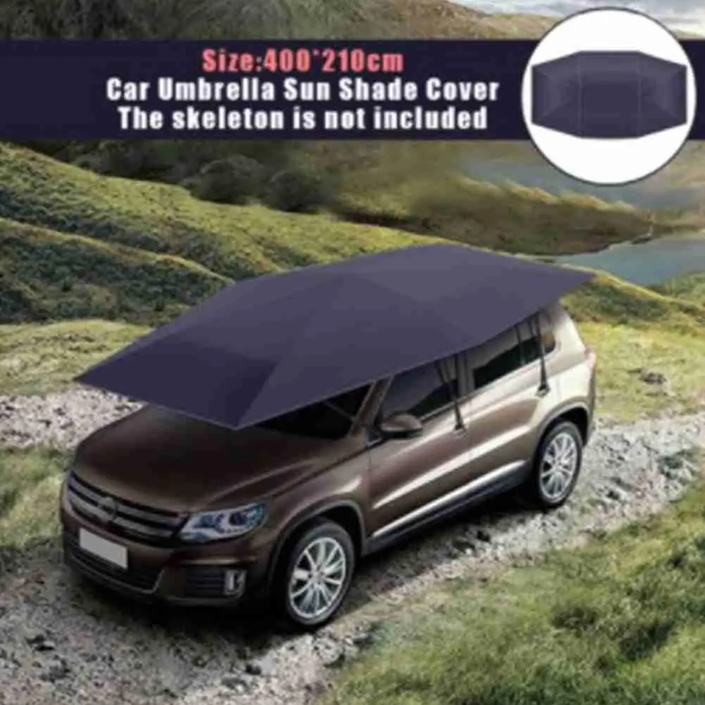 

Car sunshade multicolor tarpaulin 4X2.1M UV protection Oxford cloth umbrella folding car tent