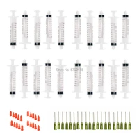 plastic syringes 10ml with 14g blunt tip needles for scientific lab and dispensing multiple uses measuring syringe tools