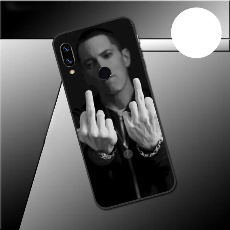 

Fashion Eminem rapper cool Phone Case For Xiaomi Redmi 7 9t a3 9se k20 mi8 max3 lite 9 note 8 9s 10 pro