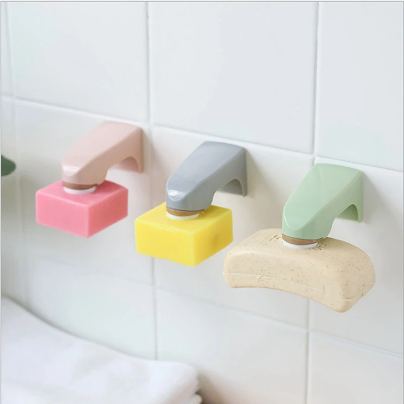 

Magnet Soap Holder Wall Mounted Sticker Storage Rack Bathroom Organising Accessories